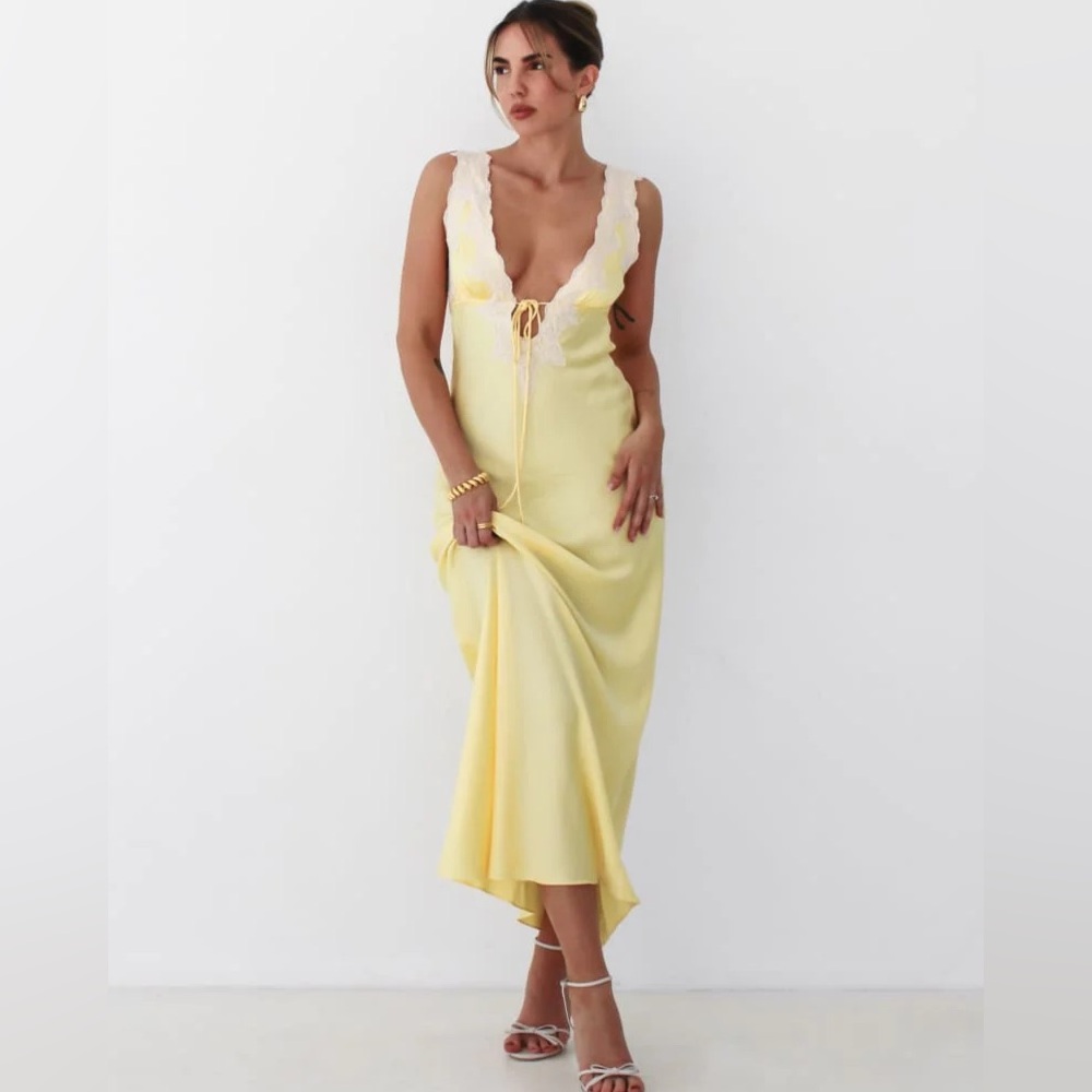Rumored Venice Maxi Dress in Yellow